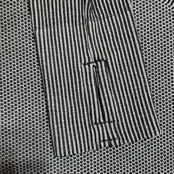 Athleta grey striped long sleeve mock turtleneck base layer compression workout - Picture 4 of 9